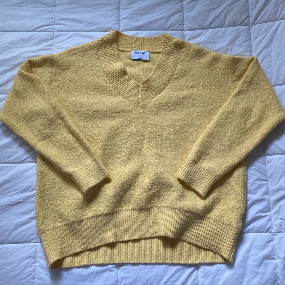 oversized v neck sweater